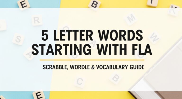 5 letter words starting with fla